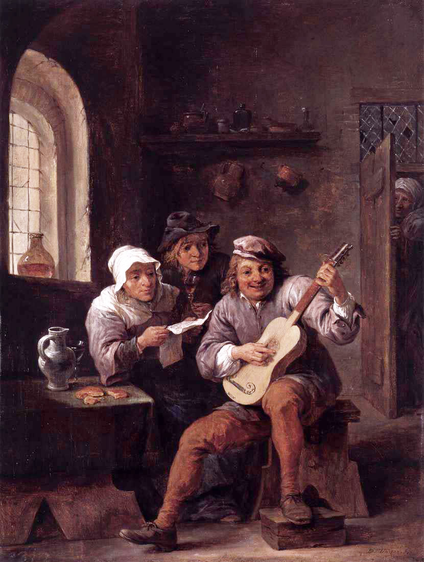 peasants making music